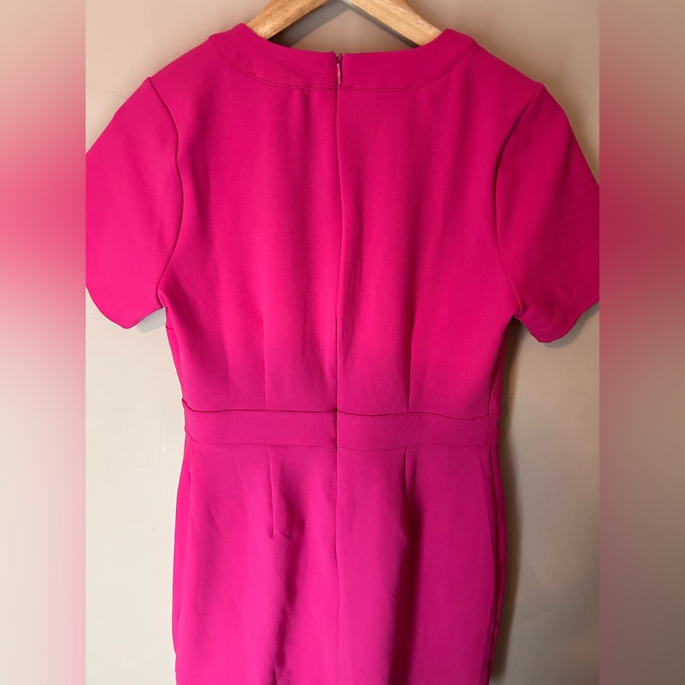 NWT MICHAEL Michael Kors Electric Pink V-Neck Blazer Dress Size M - Picture 7 of 7